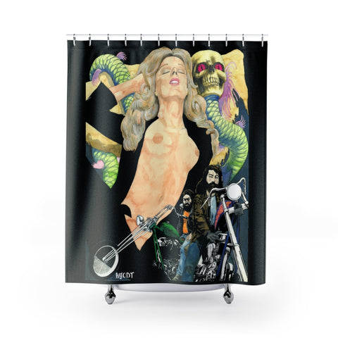Cobra Skull Shower Curtain